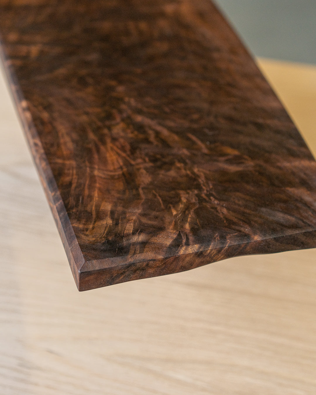 Flame Pattern Walnut Serving Board
